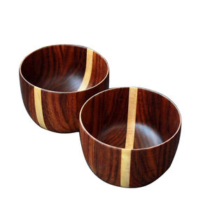 Estilo único Diseño exclusivo Acabado de nuez Cuenco para servir sopa Top Trending Nut Cracker Snacks Juego de 2 - Product Image 1