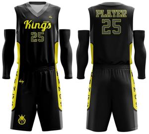 เครื่องแบบบาสเก็ตบอลของผู้ชายชุดออกกำลังกายผ้าระบายอากาศได้ดีพิมพ์ลาย - Product Image 2