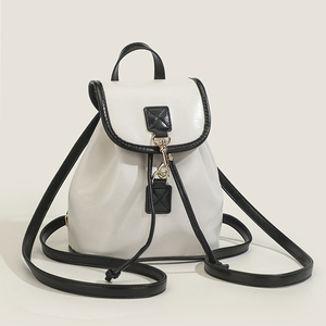 2023 Mới Đến Chất Lượng Cao Tối Giản Cổ Điển Hai Tone Flap Ba Lô Cho Phụ Nữ - Product Image 6