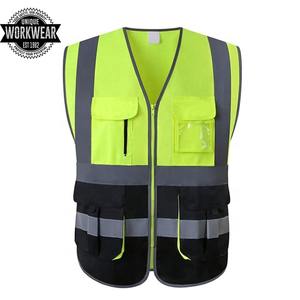 Chaleco de Seguridad Reflectante de Alta Visibilidad, Chaleco de Trabajo de Seguridad Personalizado con Múltiples Bolsillos, Chaleco de Seguridad Reflectante de Alta Visibilidad para Hombre - Product Image 4