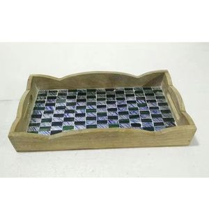 Assiette à café personnalisée pour collation de fruits et vin Plateau de service en bois pour nourriture Vassoio Snack Frutta - Product Image 4