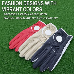 Gants de golf durables en cuir Cabretta avec logo personnalisé, étiquette de marque, broderie et emballage pour les promotions sportives - Product Image 6
