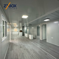 ZYBOX A1 Maison conteneur ignifuge extensible, villa préfabriquée sur l'eau avec terrasse # 1 Vendeur mondial, livraison en 10 jours, prêt à expédier ADU