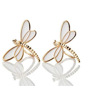 Porte-anneau de serviette en métal de vente chaude noir/doré pour l'artisanat forme ronde meilleure qualité utilisation à la maison et de mariage - Product Image 3