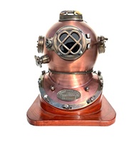 Produit phare : Casque de plongée militaire réplique, modèle marin, en laiton, écologique, fait main, finition chrome originale