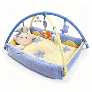 Tapis de jeu pour bébé personnalisé, tapis d'éveil licorne pour bébé, tapis de jeu pour nouveau-né avec jouets en peluche suspendus - Product Image 1