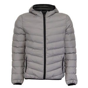 Chaqueta acolchada de burbujas de manga larga para hombre de alta calidad, lona con capucha a precio razonable para uso en exteriores - Product Image 3