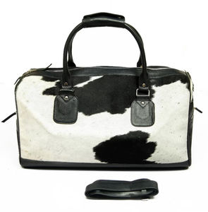 Sac de voyage classique en cuir de vachette pour le golf et le sport, sac de voyage luxueux en cuir de vachette à poils pour hommes et femmes, prix de gros - Product Image 5