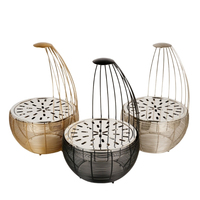 Brûleur d'encens fait main de luxe Vase en métal coloré Bakhoor brûleur décor à la maison artisanat pour toutes les saisons
