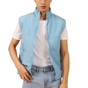 Chaqueta Acolchada Personalizada para Hombre para Invierno y Otoño, Cuello Alto, Cierre de Cremallera, Lona Lisa con Diseño Sólido, Servicio OEM a Bajo Precio - Product Image 1