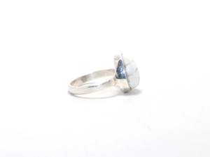 แหวนเงินสเตอร์ลิง925อัญมณีฮาวไลท์ปรับแต่งได้ทุกวันสำหรับงานปาร์ตี้ - Product Image 4