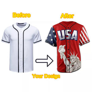 Maillot de base-ball pour hommes, sur mesure, broderie, Softball, Sublimation - Product Image 3