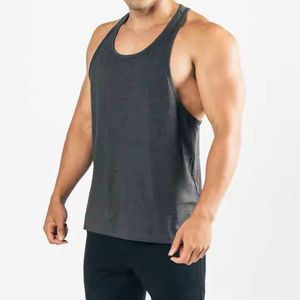 Camiseta sin mangas de algodón de alta calidad para hombre, camiseta sin mangas de entrenamiento transpirable, ropa deportiva para gimnasio, camiseta con tirantes de Color sólido, camisetas activas - Product Image 6