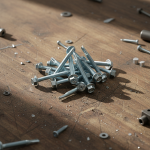 Vis autoforeuses à tête hexagonale premium (métriques/pouces) en acier au carbone zingué, haute résistance, résistantes à la corrosion, classe 8, profondes - Product Image 1