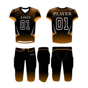 ชุดเครื่องแบบฟุตบอลอเมริกัน12แผงเครื่องแบบทีมฟุตบอลอเมริกันพิมพ์ลายออกแบบได้ตามต้องการ - Product Image 1