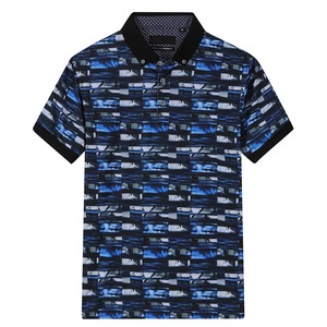 Polos populares para hombre, camisetas polo de talla grande con estampado de letras lavadas y logotipo personalizado para hombre - Product Image 4