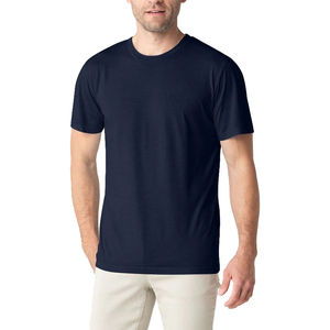 100% coton, T-shirt pour homme, coupe ample, imprimé de haute qualité 100% coton broderie vierge T-shirt lourd prix bas - Product Image 3