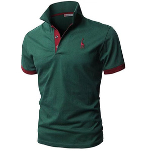 Men's <b>Orange</b> Short Sleeve Vintage for Shirt Polyester/Cotton Blend Eco-Friendly Breathable Pique Knitted Solid - Product Image 3