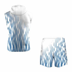 Sudadera sin mangas con capucha para hombre, estilo urbano, transpirable, talla grande, de secado rápido, teñido digital, para verano - Product Image 6