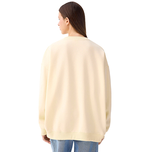 Vente en gros design personnalisé hiver femmes sweats pull à manches longues avant Logo doux confortable 100% coton tissu - Product Image 4