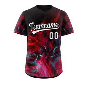 Vente en gros de vêtements de baseball softball unis à séchage rapide personnalisés vêtements de sport pour hommes sublimés maillot de baseball avec logo personnalisé - Product Image 3