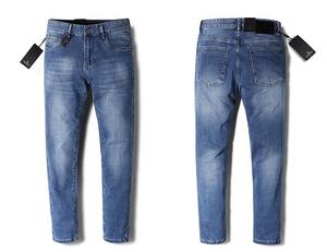 กางเกงยีนส์ระบายอากาศสำหรับผู้ชาย,กางเกงยีนส์แฟชั่นยอดนิยมมาใหม่ปี2022 - Product Image 4