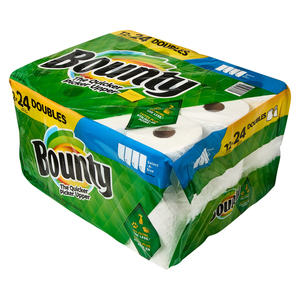 Bounty Quick-Size <b>White</b> <b>Paper</b> Towels 12 Family & 36 Regular <b>Rolls</b> 2 Ply Kitchen Tissue - Product Image 5