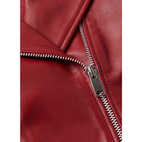 HEXIQON INTERNATIONAL Veste courte d'hiver en flanelle tricotée et cuir de haute qualité pour femmes, fabriquée à la main, taille XL, couleur marron