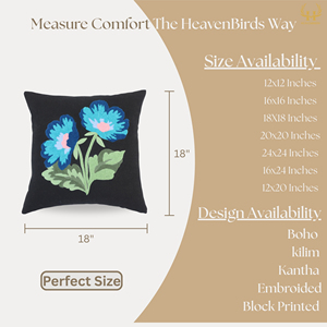 Cojines Decorativos de Estilo Vintage con Estampado Floral y Hojas, con Cierre de Cremallera, Lavables y Portátiles - Product Image 2