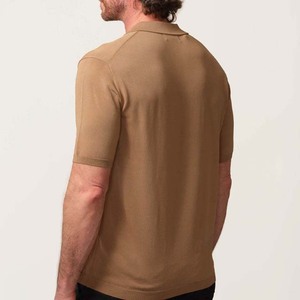 Hot Selling Custom <b>Men's</b> <b>Summer</b> Wear Quarter Zip Polo <b>T</b>-<b>Shirts</b> Short Sleeve Solid Fabric Quarter Zip Cotton Plus Size <b>Shirts</b> - Product Image 4