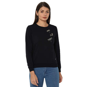 2024 nueva sudadera de mujer de Color negro de alta calidad impresión Digital ropa de moda sudaderas con logotipo y etiqueta personalizados - Product Image 1