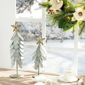 Soporte de calcetín de árbol doble de metal para decoración navideña - Product Image 2