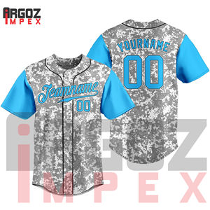 เสื้อเบสบอลระบายอากาศได้ดีพิมพ์ลายพร้อมโลโก้ปักดีไซน์ไม่เหมือนใคร - Product Image 2