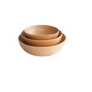 Natural Wooden Salad Serving Bowl Custom Made <b>Table</b> Top Wooden Bowl Dough Bowl For Home Kitchen Use - Product Image 4