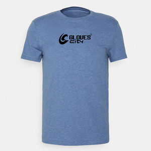 Camisetas de Fitness para Hombre, 100% Algodón, Tallas Grandes, Venta al Por Mayor, Logotipo Personalizado OEM, Impresión de Serigrafía, Corte Regular, Camiseta Blanca Lisa - Product Image 2
