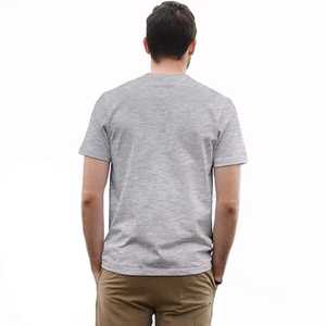 Custom 240G Hombres O-cuello Camisetas 100% Algodón Impreso con Logotipo Propio - Product Image 4