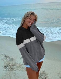 เสื้อสเวตเชิ้ตมีฮู้ดแขนยาวสำหรับผู้หญิงมีกระเป๋าจิงโจ้ - Product Image 3