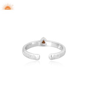 Minimalist Women's <b>Ring</b> Yellow <b>Tiger</b> <b>Eye</b> Trillion Shape Adjustable Tiny Style Designer Jewelry Wholesaler Fine Jewelry <b>Rings</b> - Product Image 4