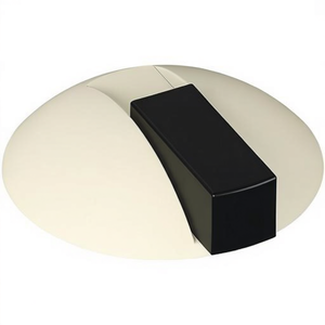 Plastic White Matt Dowel Mounting Draft <b>Stopper</b> for Doors 625B 99 85mm Height 22.5mm - Product Image 3