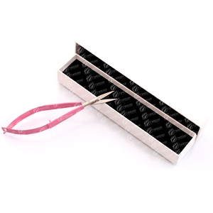 Pinzas de cejas de acero inoxidable antiestáticas personalizadas, pinzas de cejas con punta inclinada negra, caja de etiqueta privada de belleza - Product Image 5