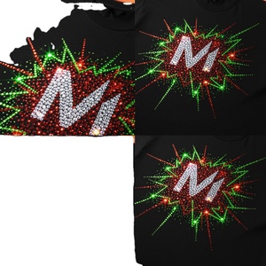 Custom Design <b>Rhinestone</b> T Shirt Streetwear Hip Hop Bling Diamond Graphic Tee Heavyweight 240gsm Cotton Mens Tshirt <b>Tops</b> - Product Image 5