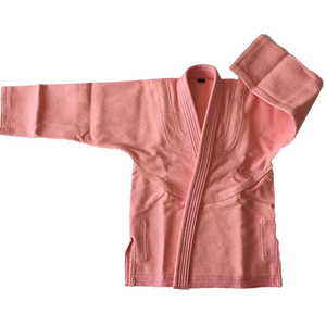 Kimono de Jiu Jitsu Brasileño Rosa, Uniforme para Hombres Adultos, 100% Algodón, Secado Rápido, Cinturón Blanco, Ropa de Artes Marciales para Estudiantes, Kimono de BJJ Rosa - Product Image 2