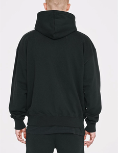 Sweat à capuche unisexe personnalisé 6XL à fermeture éclair, motif brodé 3D épais, molleton en tissu éponge français, double couche, uni, 100% coton, hiver - Product Image 2