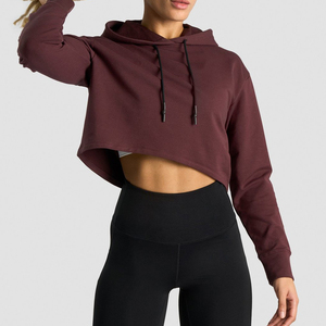 Sweat à capuche à manches longues avec logo imprimé sur mesure Sweatshirts avec cordon de serrage Zipup Sweat à capuche pour femmes - Product Image 2