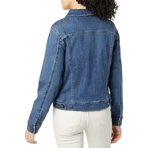 Chaqueta Vaquera de Mezclilla para Mujer, Estilo Casual, Chaqueta de Otoño, Abrigo con Botones, Chaqueta Vaquera Extra Grande para Damas - Product Image 6