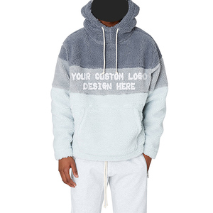 Sudadera atlética térmica gruesa de invierno con forro polar de Sherpa para hombre con bolsillo canguro - Product Image 3