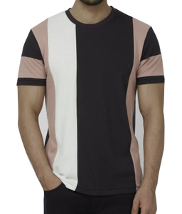 T-shirt personnalisé pour homme en coton 100% de haute qualité, léger, respirant, écologique, coupe classique, fitness, col rond, logo sur le devant, hip hop BD - Product Image 2
