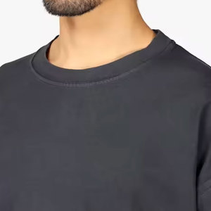 Meilleures ventes Chemise à col rond pour hommes, couleur personnalisée, manches double couche, matériau en polyester/coton de haute qualité, taille adulte - Product Image 5