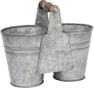 Jardinière galvanisée d'intérieur, conteneur élégant, améliorant la décoration intérieure, placement de plantes vertes, intérieurs modernes - Product Image 5