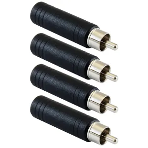 อะแดปเตอร์ GLS Audio Molded 1/4" ตัวเมียเป็น RCA ตัวผู้ แพ็ค 4 ชิ้น - Product Image 1